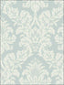 Classic Damask fabric in teal white glitter color - pattern number UK10482 - by Seabrook in the Shimmer by Pear Tree Studios collection