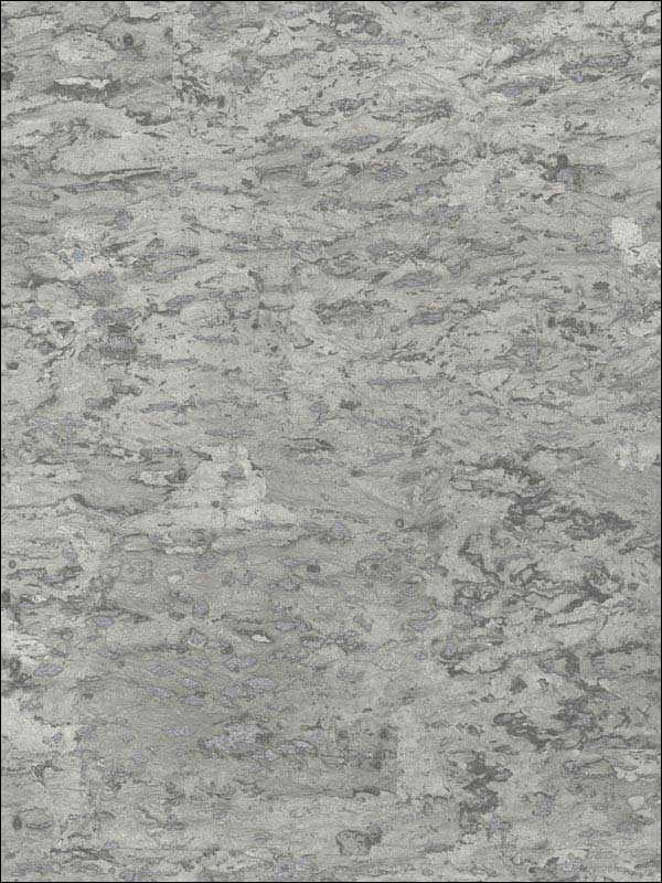 Cork Effect fabric in steel color - pattern number UK20810 - by Seabrook in the Shimmer by Pear Tree Studios collection