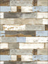 Colorful Shiplap Peel and Stick wallpaper in blue and neutral color - pattern number NW30700 - by NextWall in the Peel and Stick Wallpaper by Nextwall collection