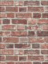 Distressed Red Brick Peel and Stick fabric in red and charcoal color - pattern number NW31700 - by NextWall in the Peel and Stick Wallpaper by Nextwall collection