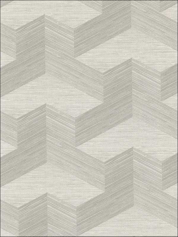Y Knot Geometric Texture wallpaper in light grey color - pattern number 2829-82053 - by A Street Prints in the Fibers collection
