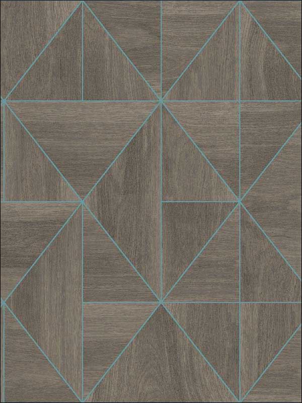 Cheverny Geometric Wood wallpaper in coffee color - pattern number 2908-25322 - by A Street Prints in the Alchemy collection