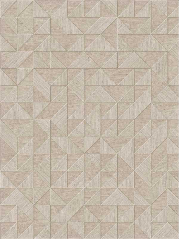 Gallerie Geometric Wood wallpaper in cream color - pattern number 2908-25329 - by A Street Prints in the Alchemy collection