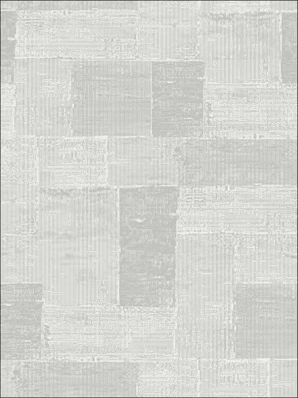 Composition Global Geometric wallpaper in silver color - pattern number 2908-87114 - by A Street Prints in the Alchemy collection