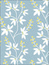 Linnea Elsa Botanical Trail wallpaper in light blue color - pattern number 2901-25442 - by A Street Prints in the Perennial collection