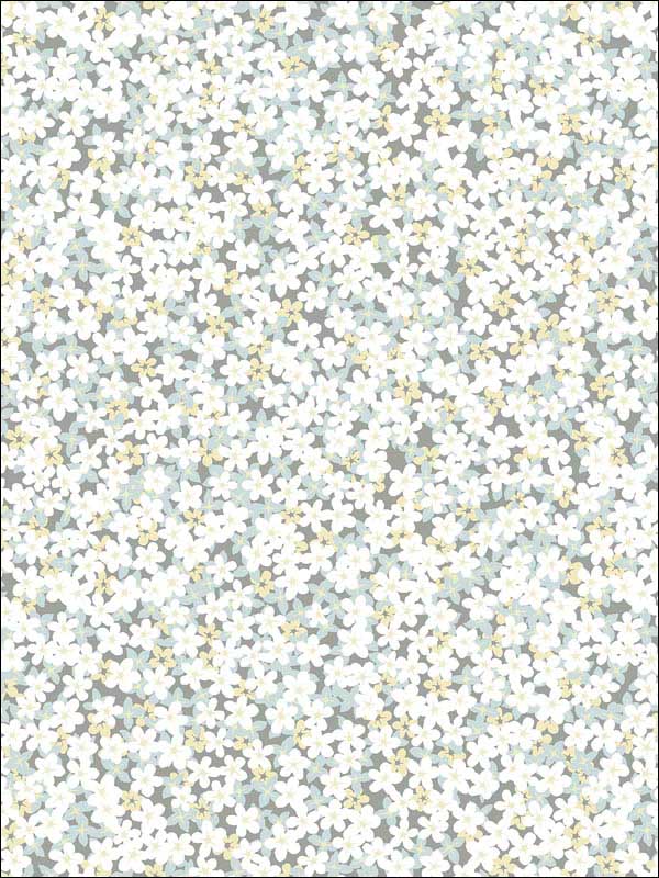 Giverny Miniature Floral wallpaper in multicolor color - pattern number 2901-25444 - by A Street Prints in the Perennial collection