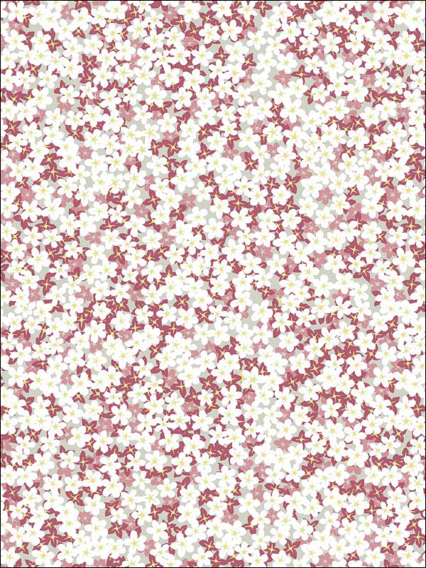 Giverny Miniature Floral wallpaper in pink color - pattern number 2901-25446 - by A Street Prints in the Perennial collection