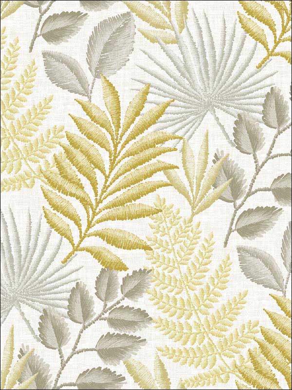 Palomas Botanical wallpaper in mustard color - pattern number 2901-87502 - by A Street Prints in the Perennial collection