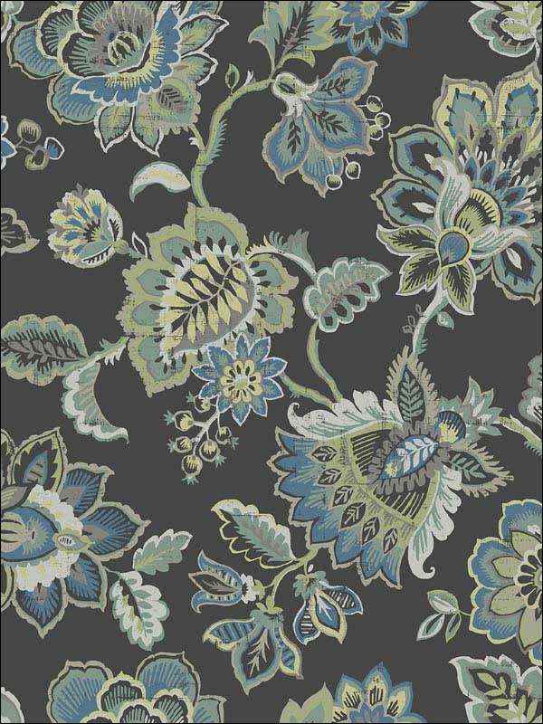 Corona Jacobean wallpaper in multicolor color - pattern number 2901-87516 - by A Street Prints in the Perennial collection