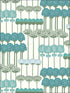 Allium fabric in teal jade white color - pattern number 115/12035.CS.0 - by Cole and Son in the Botanical Botanica collection