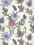 Thistle fabric in lilac cerise white color - pattern number 115/14044.CS.0 - by Cole and Son in the Botanical Botanica collection