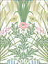 Bluebell wallpaper in spring green cream color - pattern number 115/3008.CS.0 - by Cole and Son in the Botanical Botanica collection