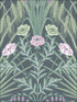 Bluebell wallpaper in sage on charcoal color - pattern number 115/3009.CS.0 - by Cole and Son in the Botanical Botanica collection