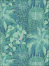 Fern fabric in viridian and teal color - pattern number 115/7022.CS.0 - by Cole and Son in the Botanical Botanica collection