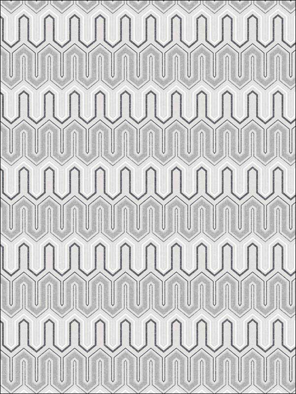 Zig Zag fabric in black pepper grey color - pattern number GX37609 - by Patton Norwall in the Geometrix collection