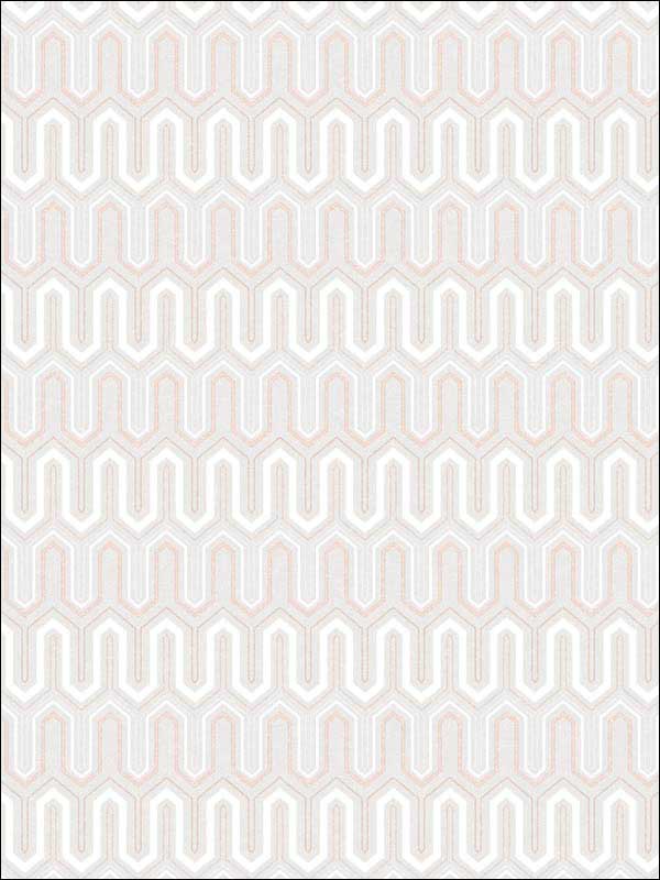 Zig Zag fabric in pink grey rose color - pattern number GX37613 - by Patton Norwall in the Geometrix collection