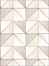 Cubist wallpaper in cream rose gold gold color - pattern number GX37629 - by Patton Norwall in the Geometrix collection