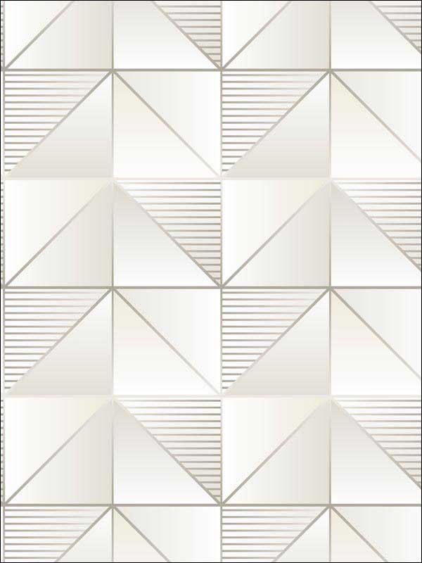 Cubist wallpaper in beige tan fawn color - pattern number GX37633 - by Patton Norwall in the Geometrix collection