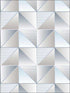 Cubist wallpaper in blue grey sea color - pattern number GX37634 - by Patton Norwall in the Geometrix collection