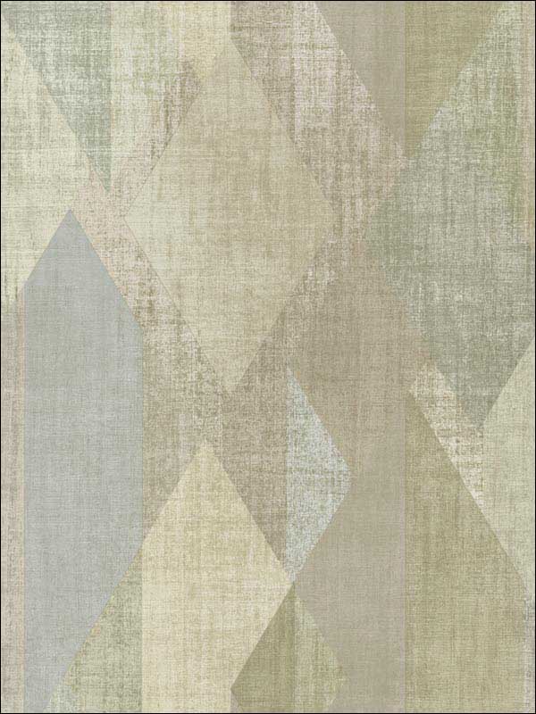 Glass Shards wallpaper in green olive color - pattern number GX37639 - by Patton Norwall in the Geometrix collection