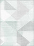 Silk Screen Geometric wallpaper in green mint grey dark grey color - pattern number GX37652 - by Patton Norwall in the Geometrix collection