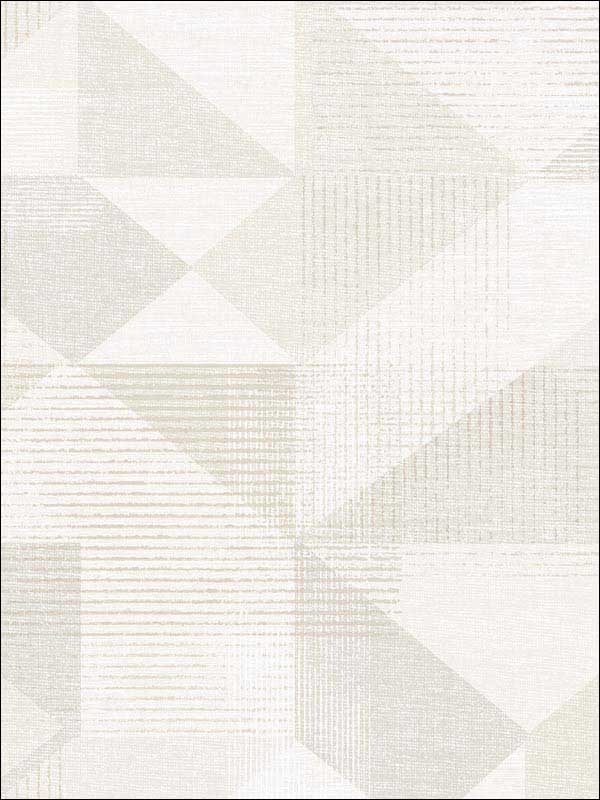 Silk Screen Geometric wallpaper in beige color - pattern number GX37653 - by Patton Norwall in the Geometrix collection
