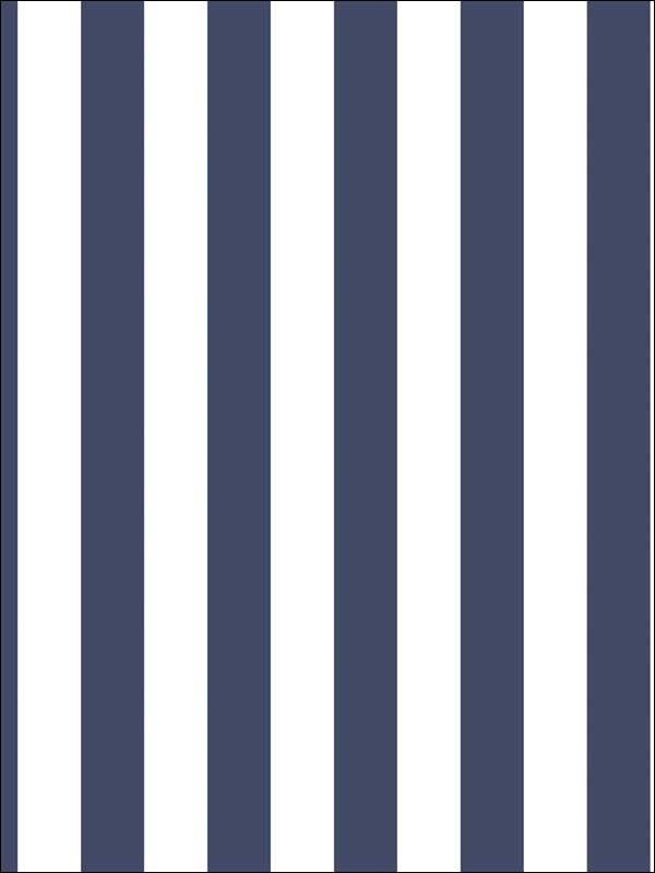 1.25 inch Regency Stripe fabric in navy blue deep blue indigo nautical blue color - pattern number SH34502 - by Patton Norwall in the Simply Stripes 3 collection