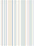 Step Stripe fabric in blue beige taupe linen soft blue sky color - pattern number ST36909 - by Patton Norwall in the Simply Stripes 3 collection