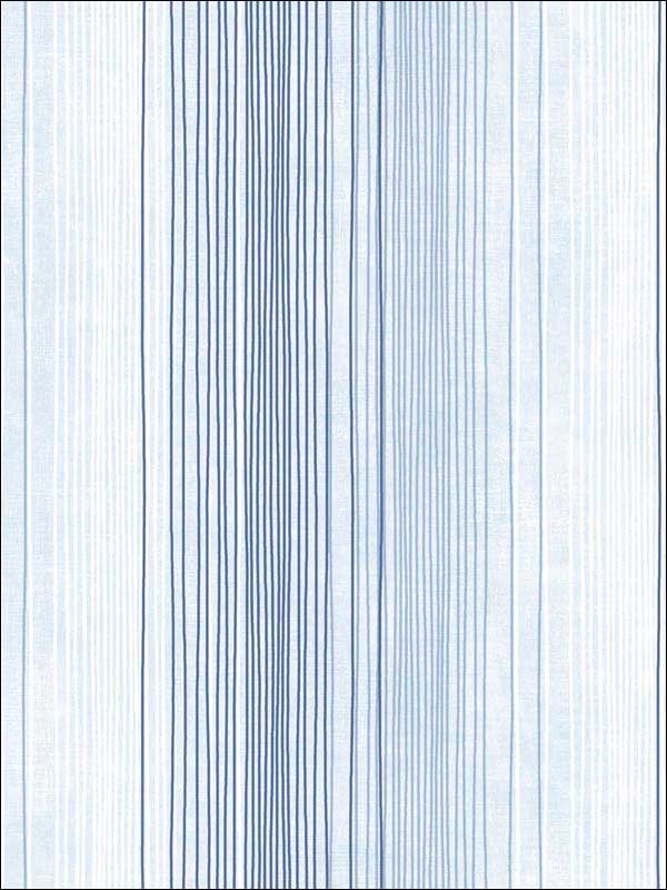 Random Stripe wallpaper in blue denim soft blue color - pattern number ST36920 - by Patton Norwall in the Simply Stripes 3 collection