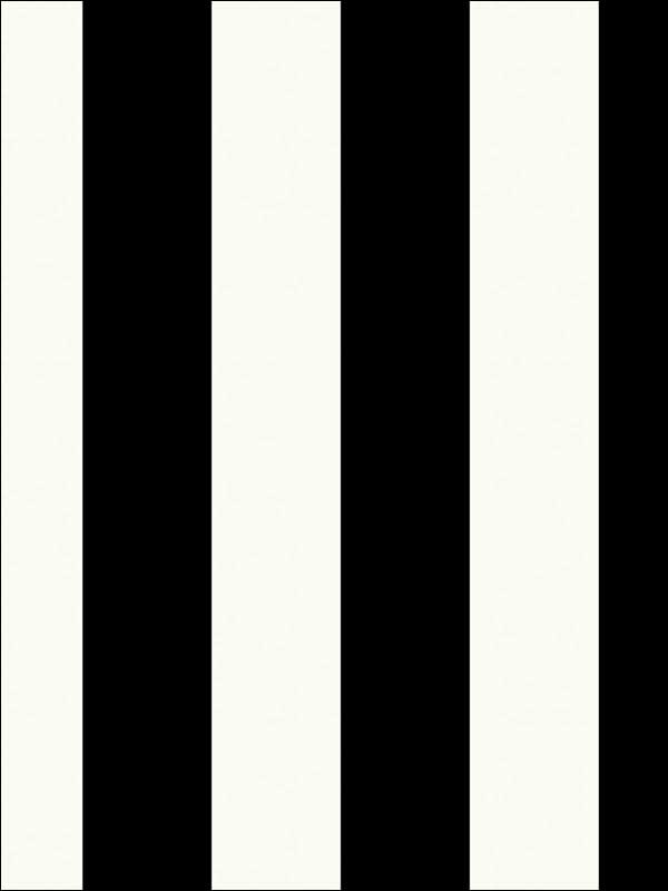 2.5 inch Tent Stripe wallpaper in black pearl ebony color - pattern number SY33918 - by Patton Norwall in the Simply Stripes 3 collection
