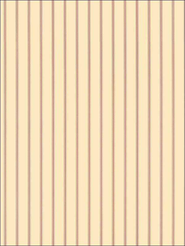 Ticking Stripe fabric in light ochre red linen scarlett color - pattern number SY33932 - by Patton Norwall in the Simply Stripes 3 collection