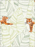 Hiding Tigers fabric in green and orange color - pattern number DA61204 - by Seabrook in the Day Dreamers collection