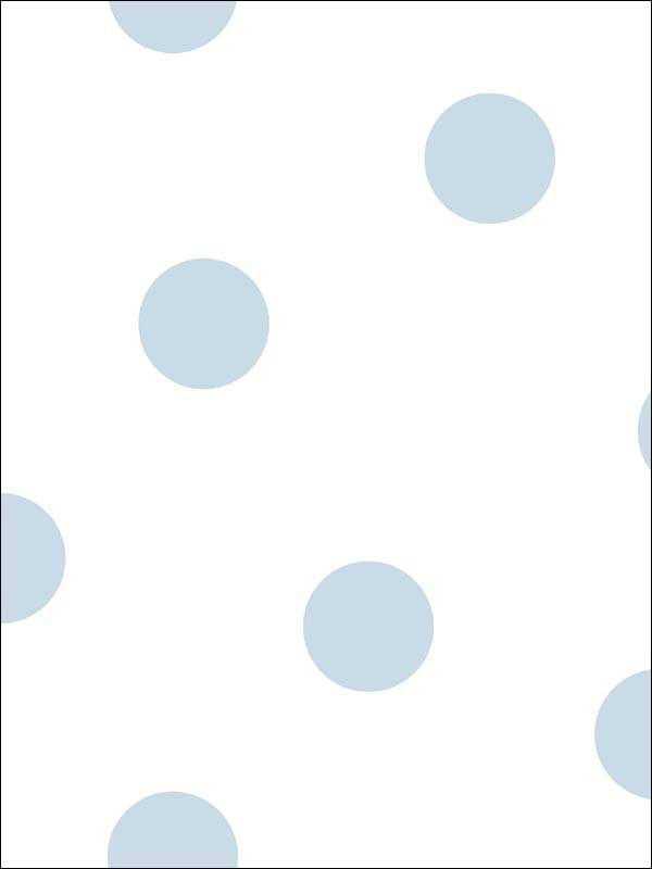 Dots wallpaper in powder blue color - pattern number DA61612 - by Seabrook in the Day Dreamers collection