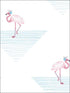 Dancing Flamingo wallpaper in fuchsia and sky blue color - pattern number DA61702 - by Seabrook in the Day Dreamers collection