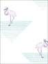 Dancing Flamingo fabric in teal and lilac color - pattern number DA61709 - by Seabrook in the Day Dreamers collection