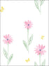 Daisy Field fabric in pink and green color - pattern number DA62601 - by Seabrook in the Day Dreamers collection