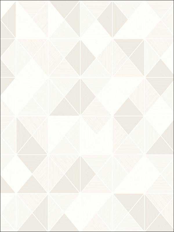 Metallic Geo fabric in pearl glitter and cream color - pattern number AW70610 - by Collins and Company in the Casa Blanca 2 collection