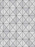 Metallic Geo fabric in metallic silver and ebony color - pattern number AW70620 - by Collins and Company in the Casa Blanca 2 collection