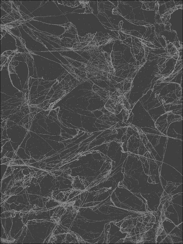 Paint Splatter fabric in gray glitter and ebony color - pattern number AW71420 - by Collins and Company in the Casa Blanca 2 collection