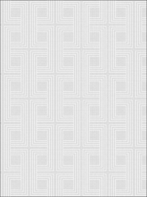 Interlocking Squares wallpaper in metallic champagne and off white color - pattern number AW71607 - by Collins and Company in the Casa Blanca 2 collection