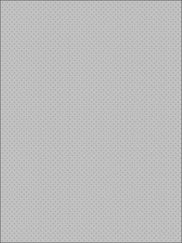 Mini Diamond Geo wallpaper in metallic silver glitter color - pattern number AW73510 - by Collins and Company in the Casa Blanca 2 collection