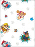 Paw Patrol Peel and Stick wallpaper in red and blue color - pattern number RMK11175RL - by York in the Peel and Stick Wallpaper by York collection