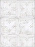 Tin Tile Peel and Stick fabric in white color - pattern number RMK11209WP - by York in the Peel and Stick Wallpaper by York collection