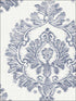 Damascus fabric in indigo color - pattern number WBP10502.WT.0 - by Winfield Thybony in the Barclay Butera Living in Style collection