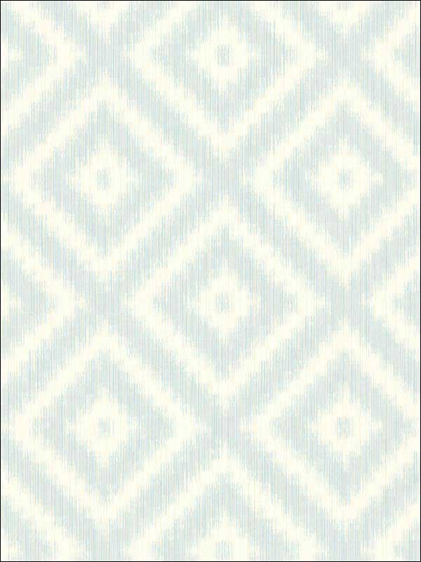 Ikat Diamond wallpaper in clear skies color - pattern number WBP10804.WT.0 - by Winfield Thybony in the Barclay Butera Living in Style collection