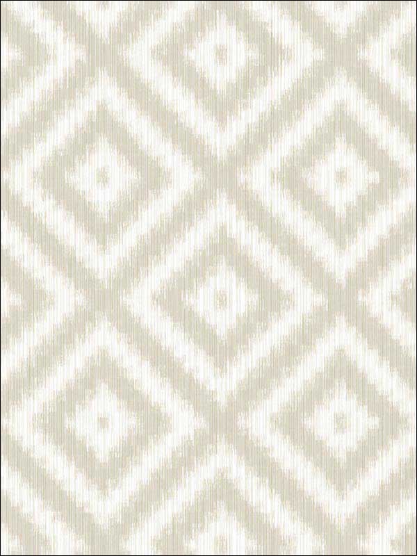 Ikat Diamond wallpaper in kahki color - pattern number WBP10805.WT.0 - by Winfield Thybony in the Barclay Butera Living in Style collection