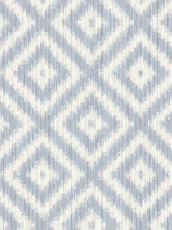Ikat Diamond wallpaper in serenity color - pattern number WBP10812.WT.0 - by Winfield Thybony in the Barclay Butera Living in Style collection