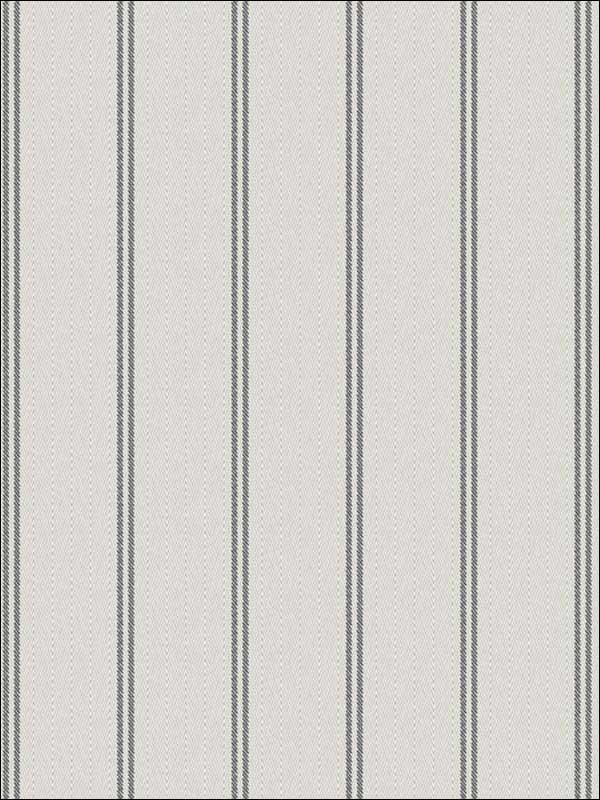 Ticking Stripe wallpaper in charcoal color - pattern number WBP11400.WT.0 - by Winfield Thybony in the Barclay Butera Living in Style collection