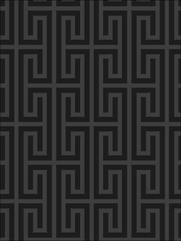 Santorini wallpaper in charcoal color - pattern number WBP11900.WT.0 - by Winfield Thybony in the Barclay Butera Living in Style collection