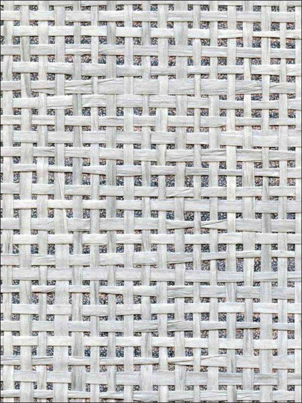 Channel Weave wallpaper in silver color - pattern number WNR1146.WT.0 - by Winfield Thybony in the Natural Resources Vol I collection